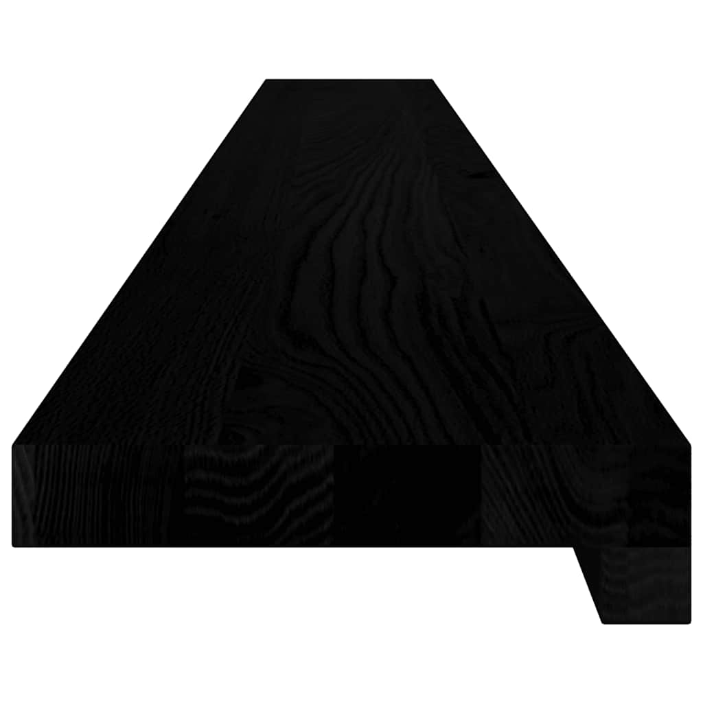 Prozorske klupice 2 kom tamnosmeđe 140x15x2 cm masivne hrast