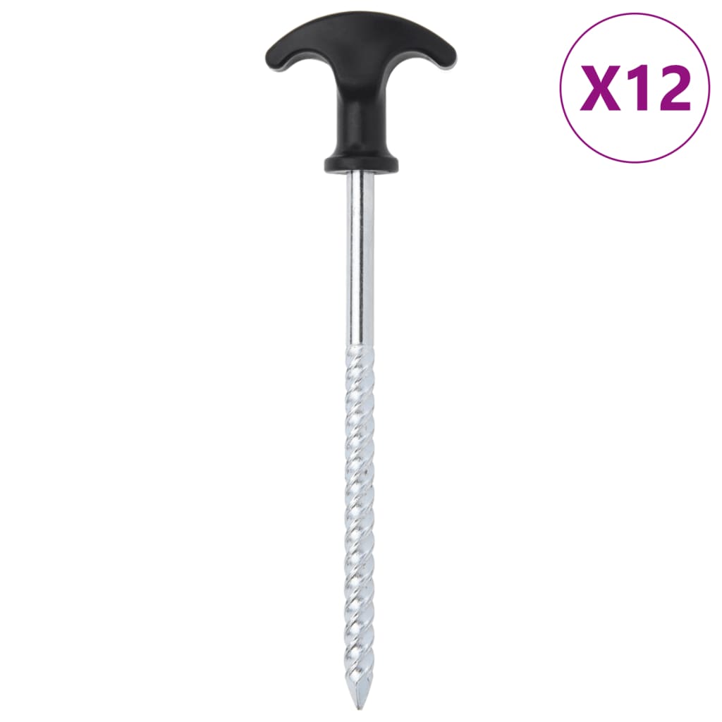 Klinovi za šator 12 kom 17 cm Ø 7 mm od pocinčanog čelika