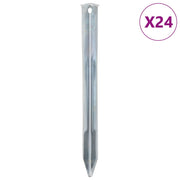 Klinovi za šator 24 kom 22 cm Ø 20 mm od pocinčanog čelika
