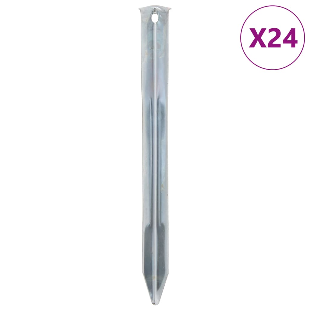 Klinovi za šator 24 kom 22 cm Ø 20 mm od pocinčanog čelika