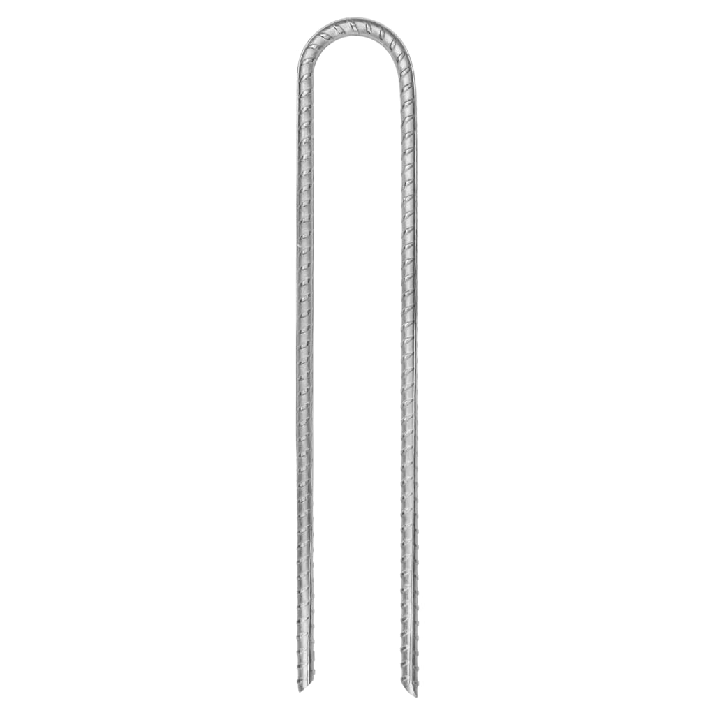 Klinovi za šator U-oblika 6 kom 30 cm Ø 7 mm pocinčani čelik
