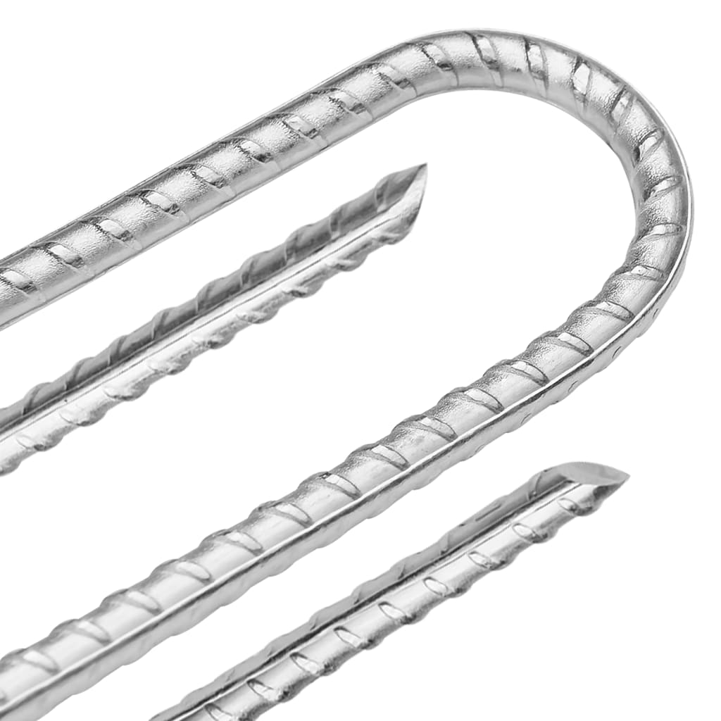 Klinovi za šator U-oblika 12 kom 30 cm Ø 7 mm pocinčani čelik