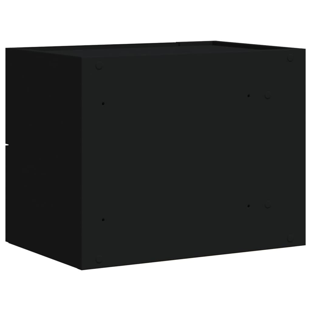 Zidni noćni ormarići 2 kom crni 45 x 30 x 35 cm