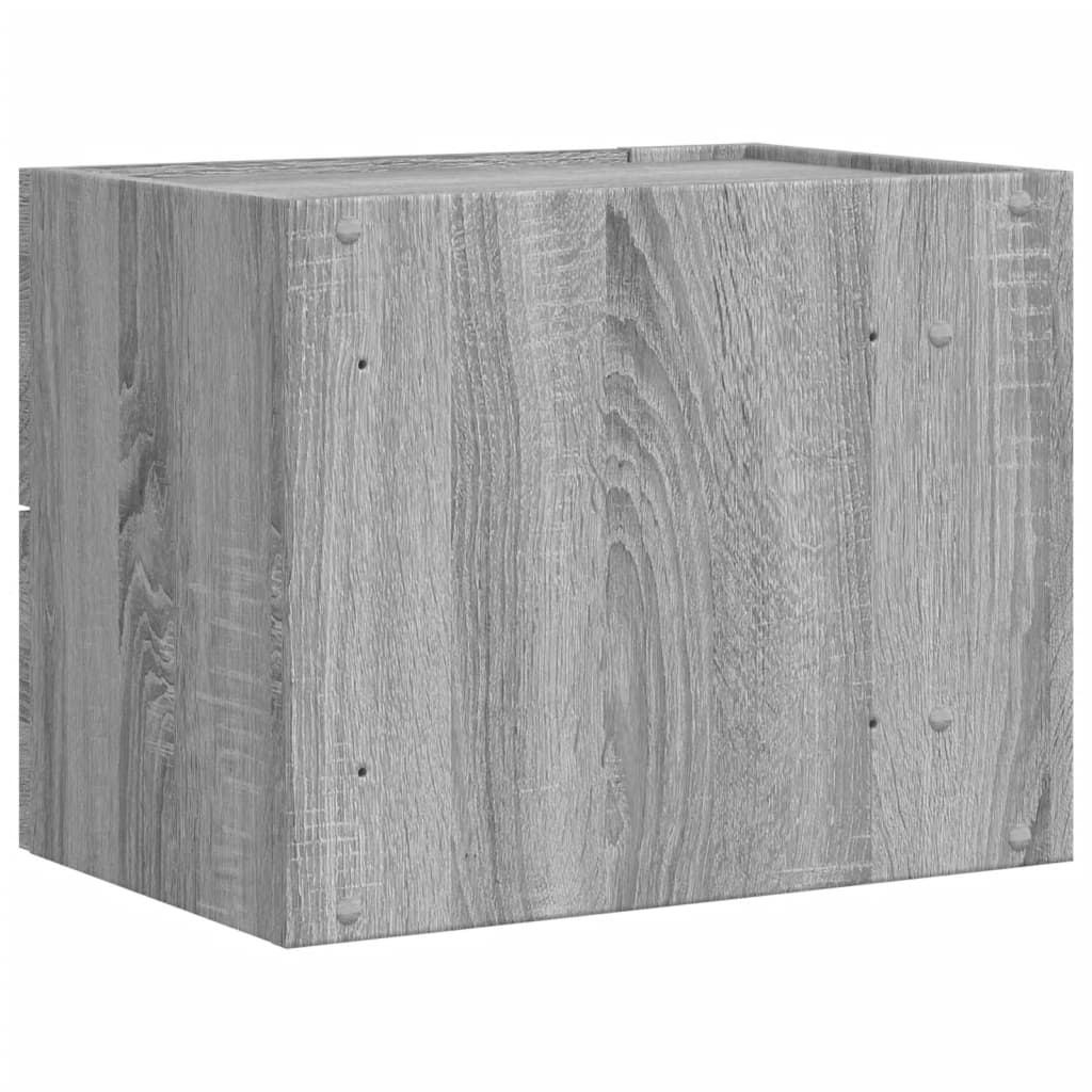 Zidni noćni ormarići 2 kom boja sivog hrasta sonome 45x30x35 cm