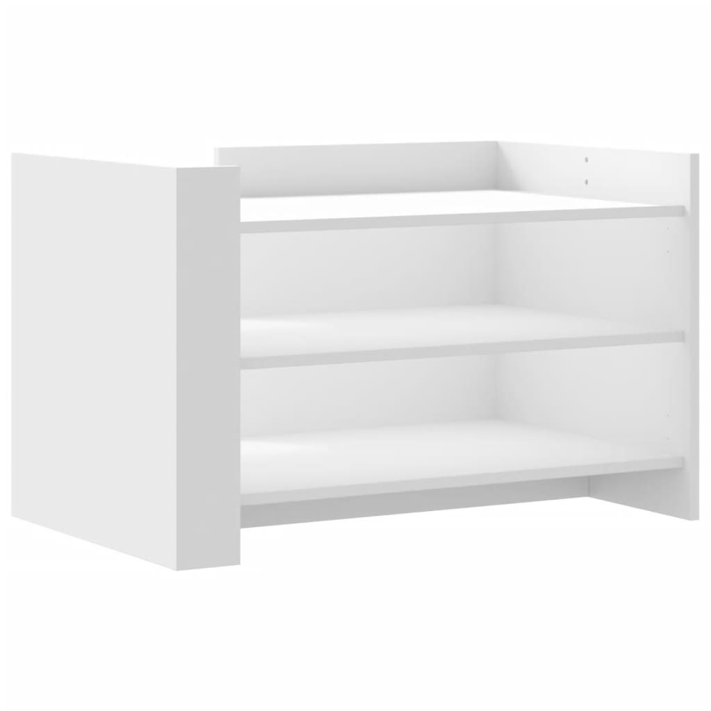 Stolić za kavu bijeli 80 x 50 x 50 cm od konstruiranog drva