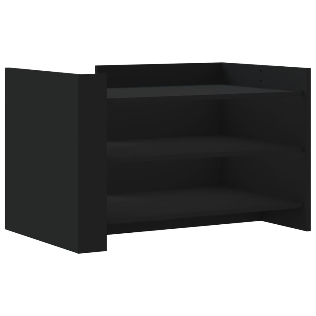 Stolić za kavu crni 80 x 50 x 50 cm od konstruiranog drva