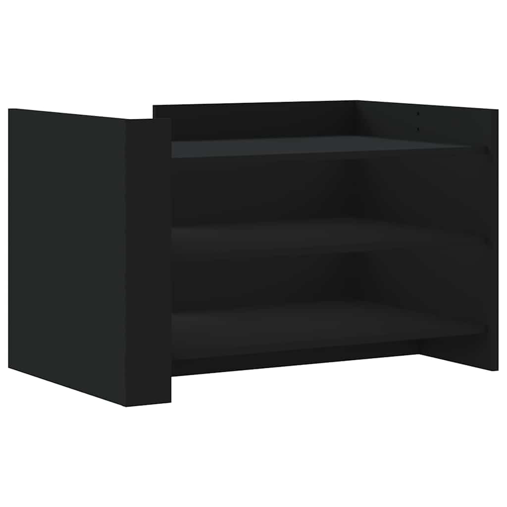 Stolić za kavu crni 80 x 50 x 50 cm od konstruiranog drva