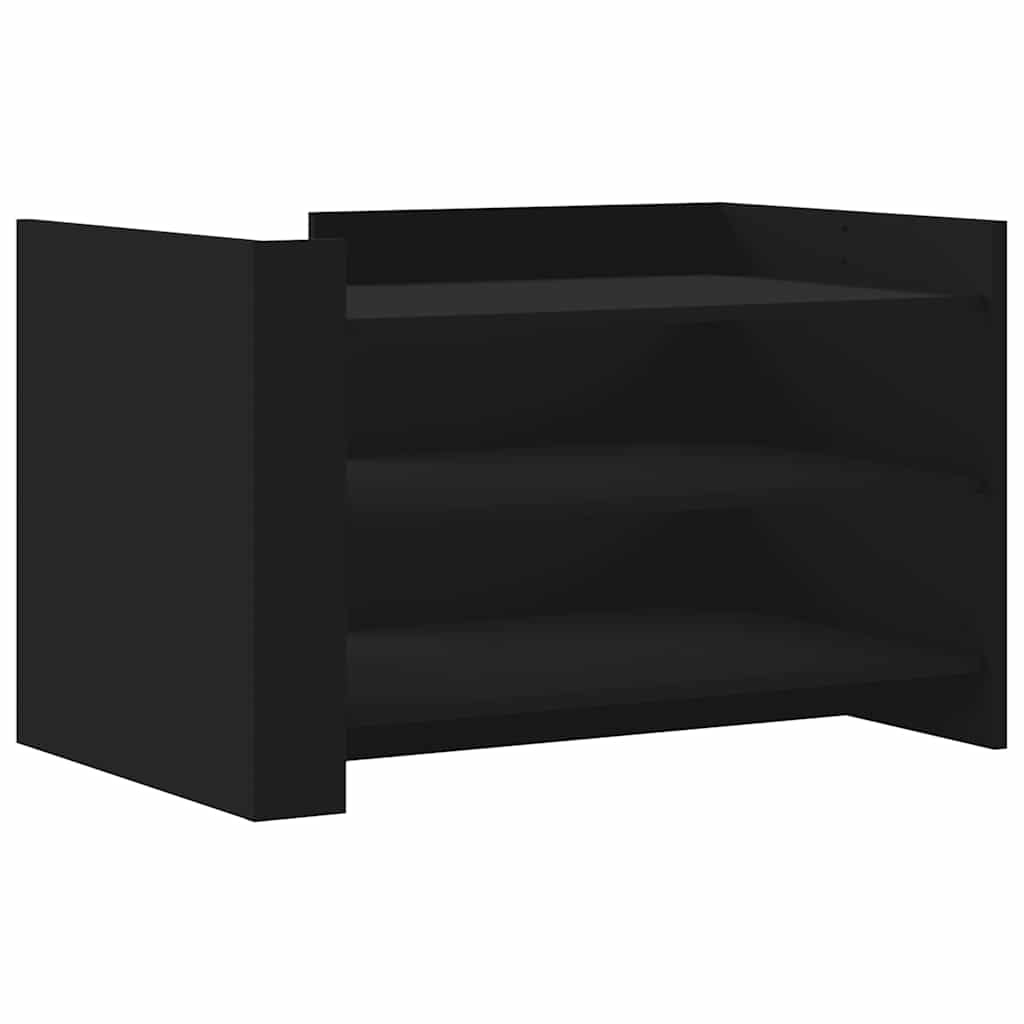 Stolić za kavu crni 80 x 50 x 50 cm od konstruiranog drva