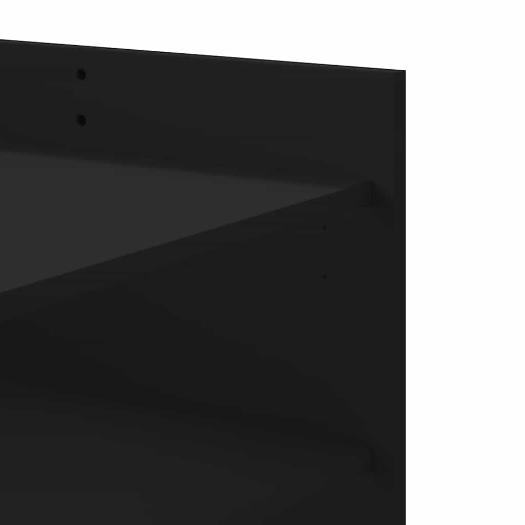Stolić za kavu crni 80 x 50 x 50 cm od konstruiranog drva