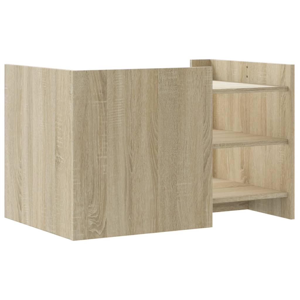 Stolić za kavu boja hrasta 80 x 50 x 50 cm konstruirano drvo