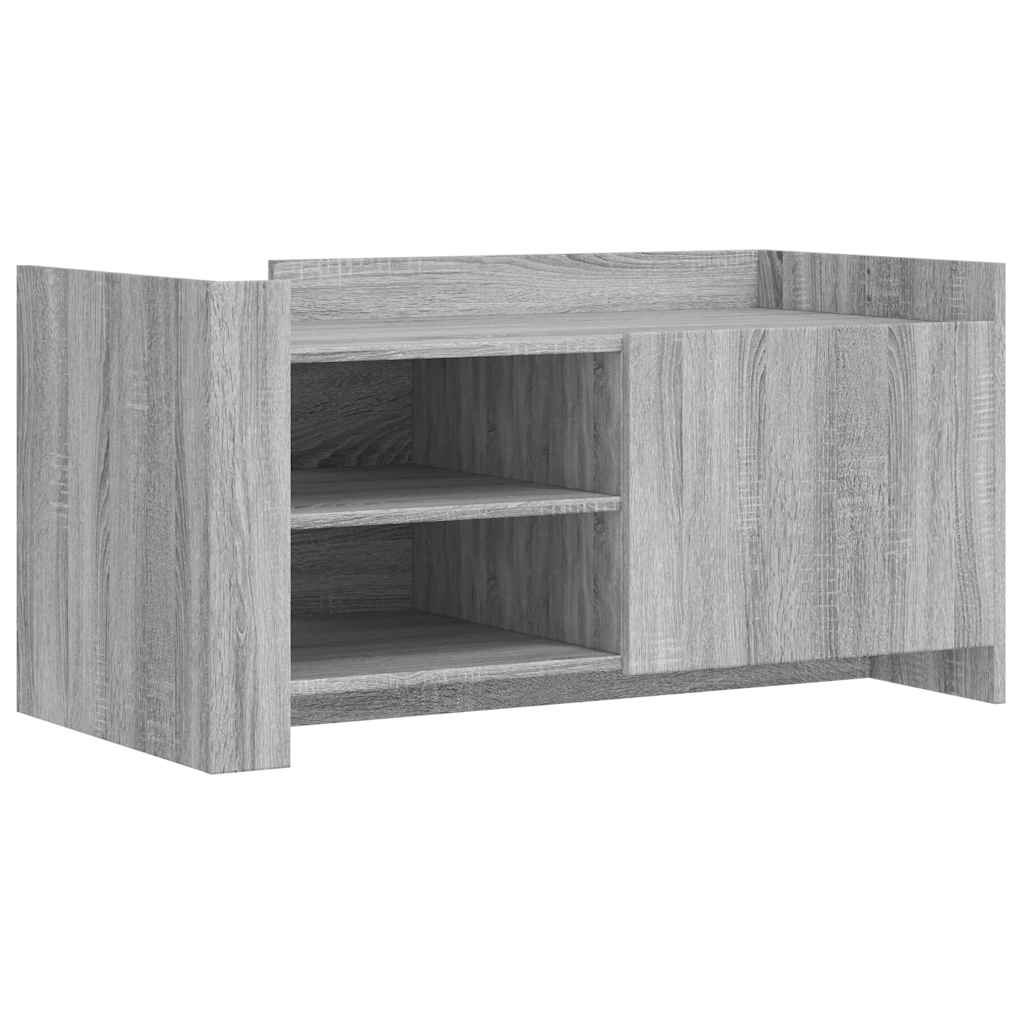 Stolić za kavu siva boja hrasta 100x50x50 cm od drva