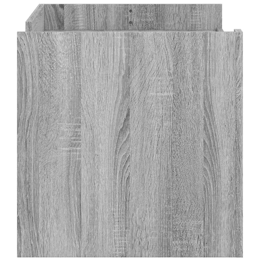 Stolić za kavu siva boja hrasta 100x50x50 cm od drva