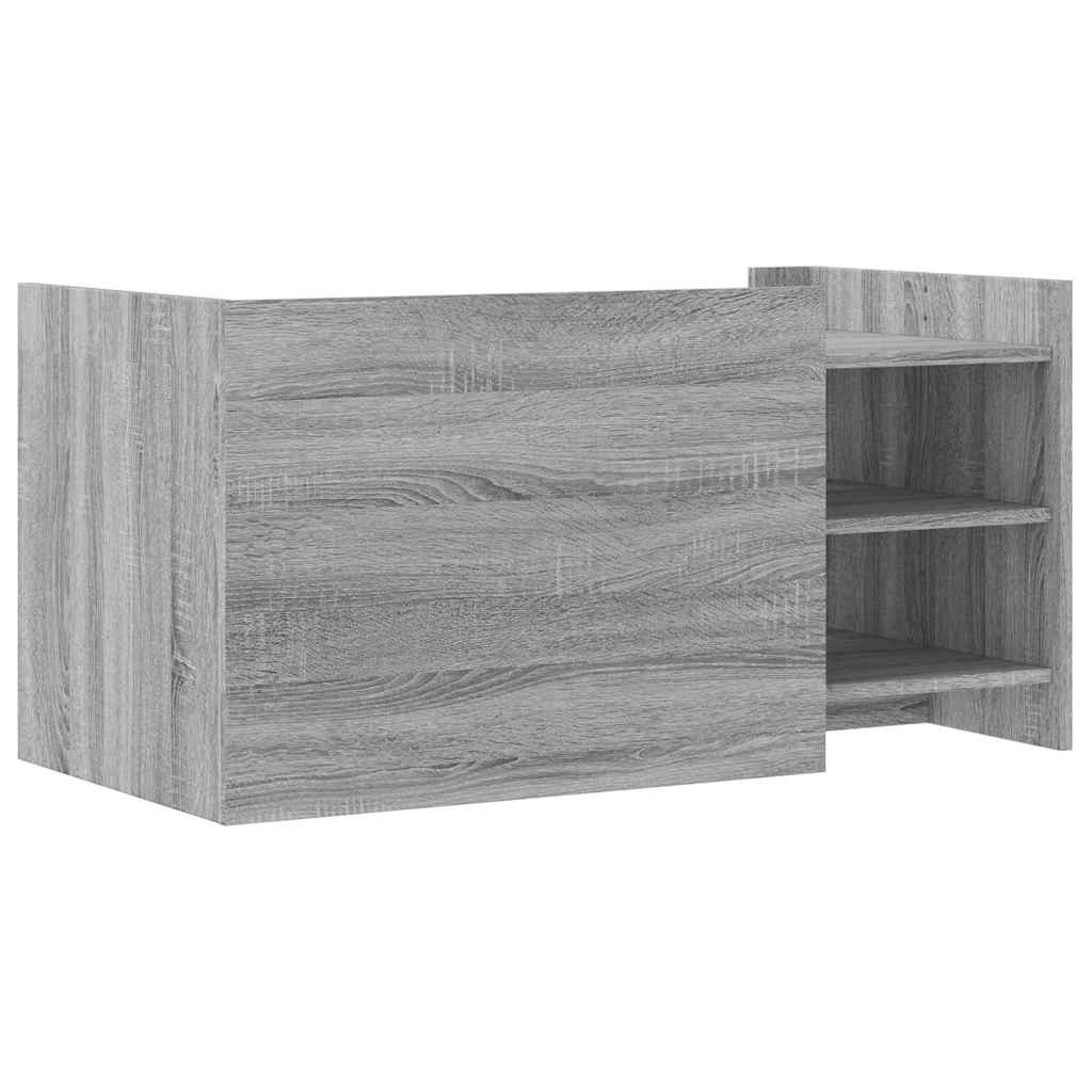Stolić za kavu siva boja hrasta 100x50x50 cm od drva