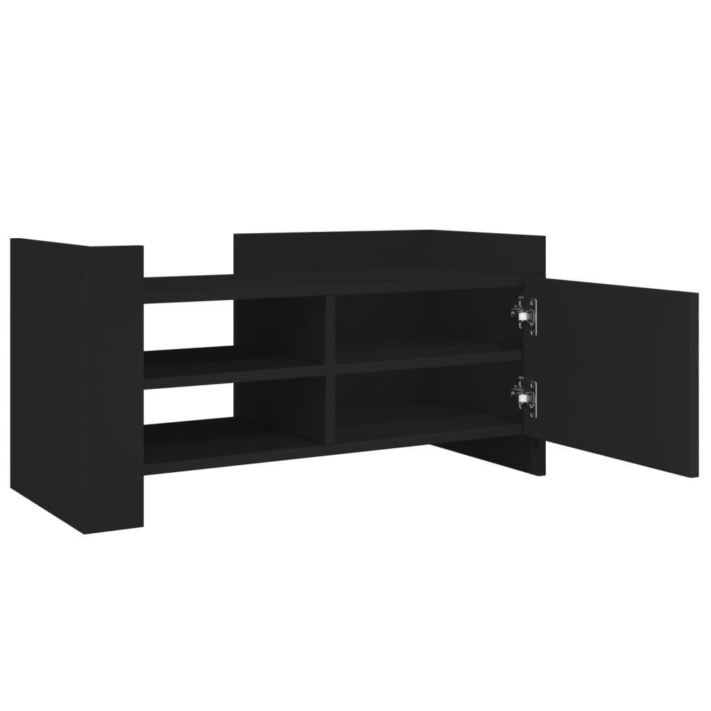 TV ormarić crni 80 x 35 x 40 cm od konstruiranog drva