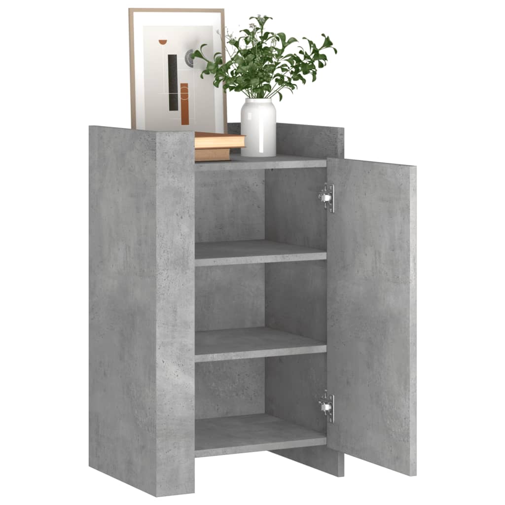 Komoda siva boja betona 45x35x75 cm od konstruiranog drva