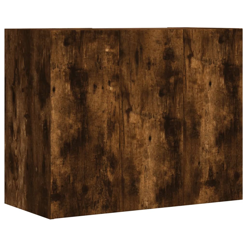 Zidni ormarić dimljena boja hrasta 75x35x60cm konstruirano drvo