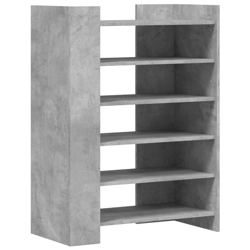 Ormarić za cipele boja betona 74,5x37,5x100cm konstruirano drvo