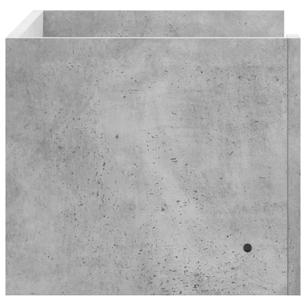 Zidna polica siva boja betona 70,5x35x30,5 cm konstruirano drvo