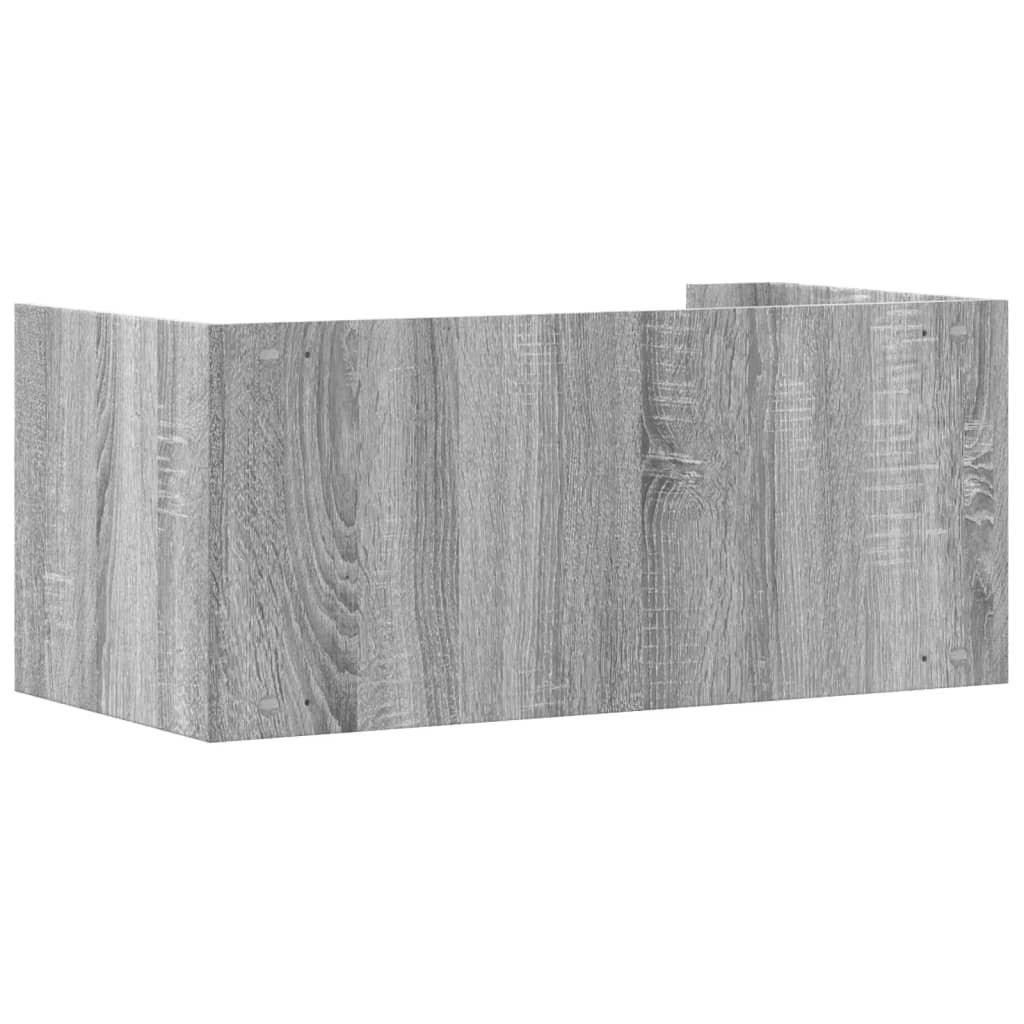 Zidna polica boja hrasta 70,5 x 35 x 30,5 cm konstruirano drvo