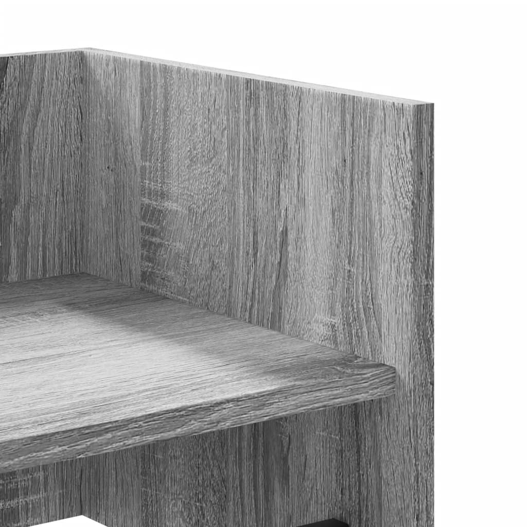 Zidna polica boja hrasta 70,5 x 35 x 30,5 cm konstruirano drvo