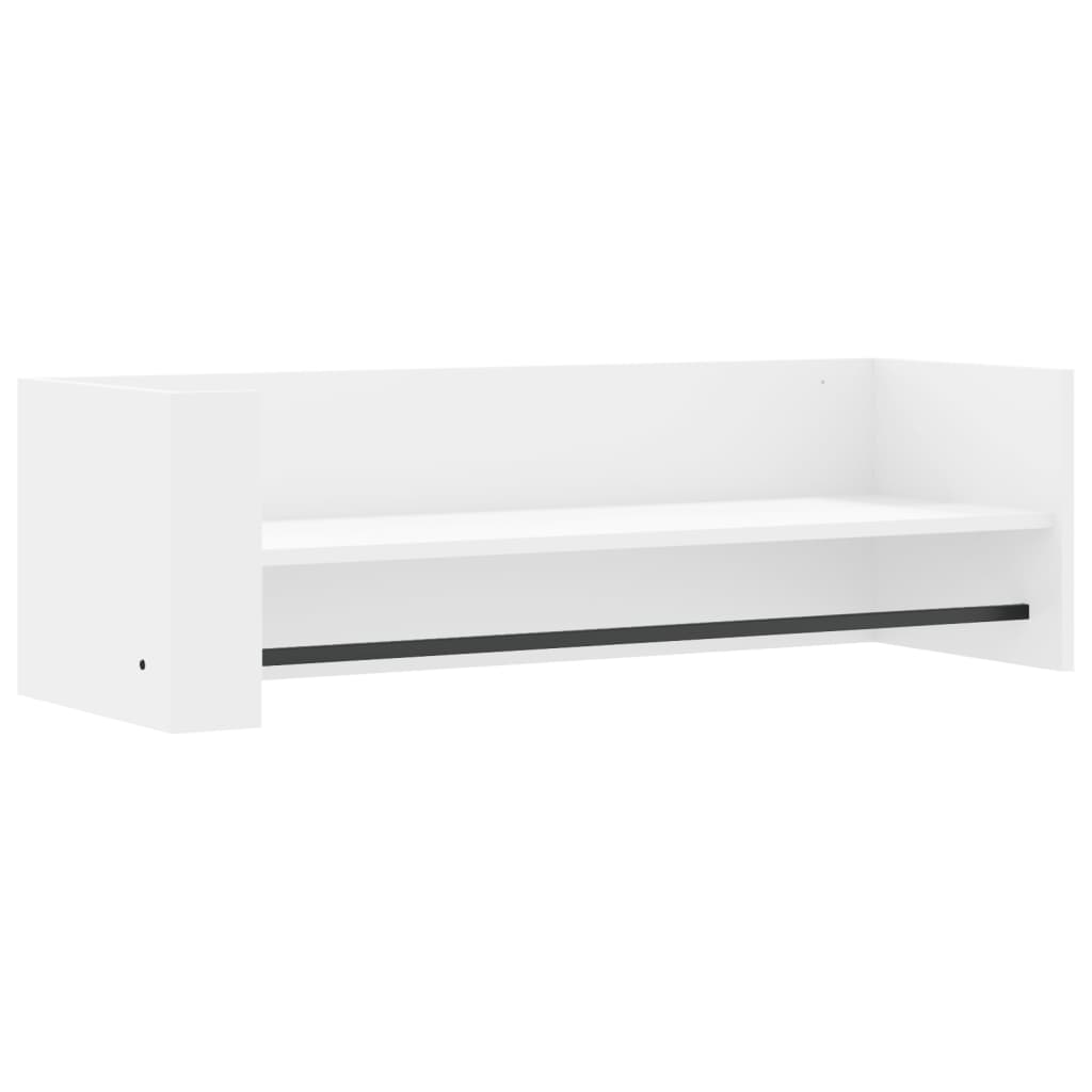 Zidna polica bijela 100 x 35 x 30,5 cm od konstruiranog drva