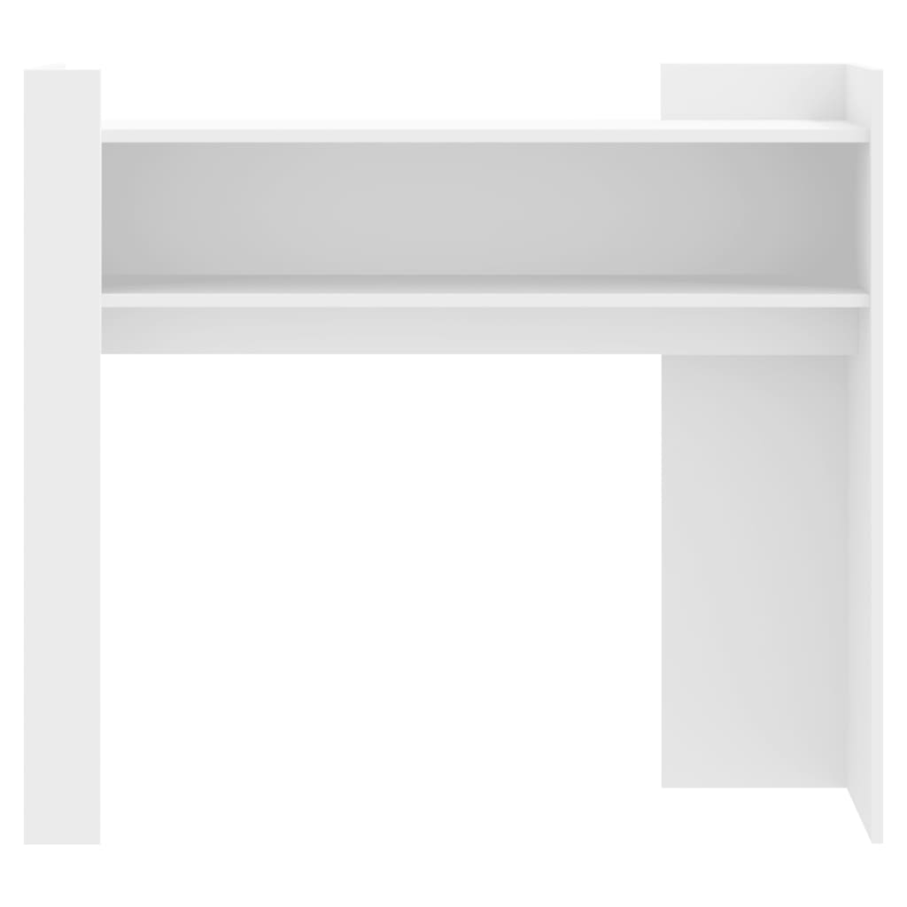 Konzolni stol bijeli 100 x 35 x 90 cm od konstruiranog drva