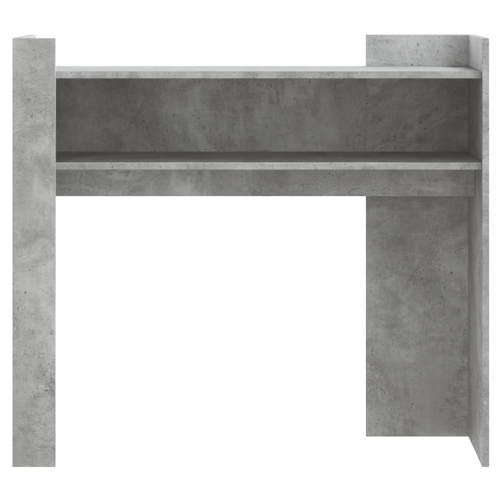 Konzolni stol siva boja betona 100x35x90 cm konstruirano drvo