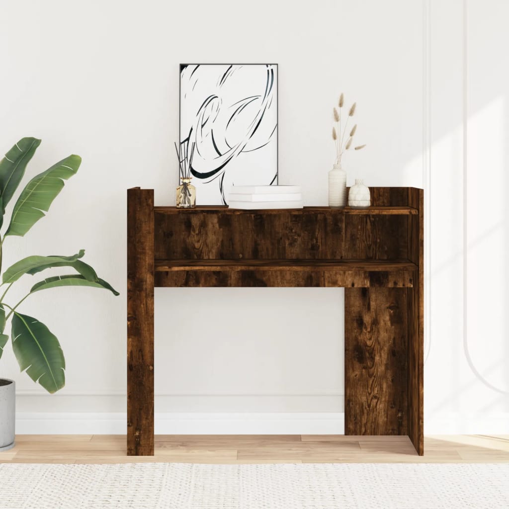 Konzolni stol boja hrasta 100x35x90 cm konstruirano drvo