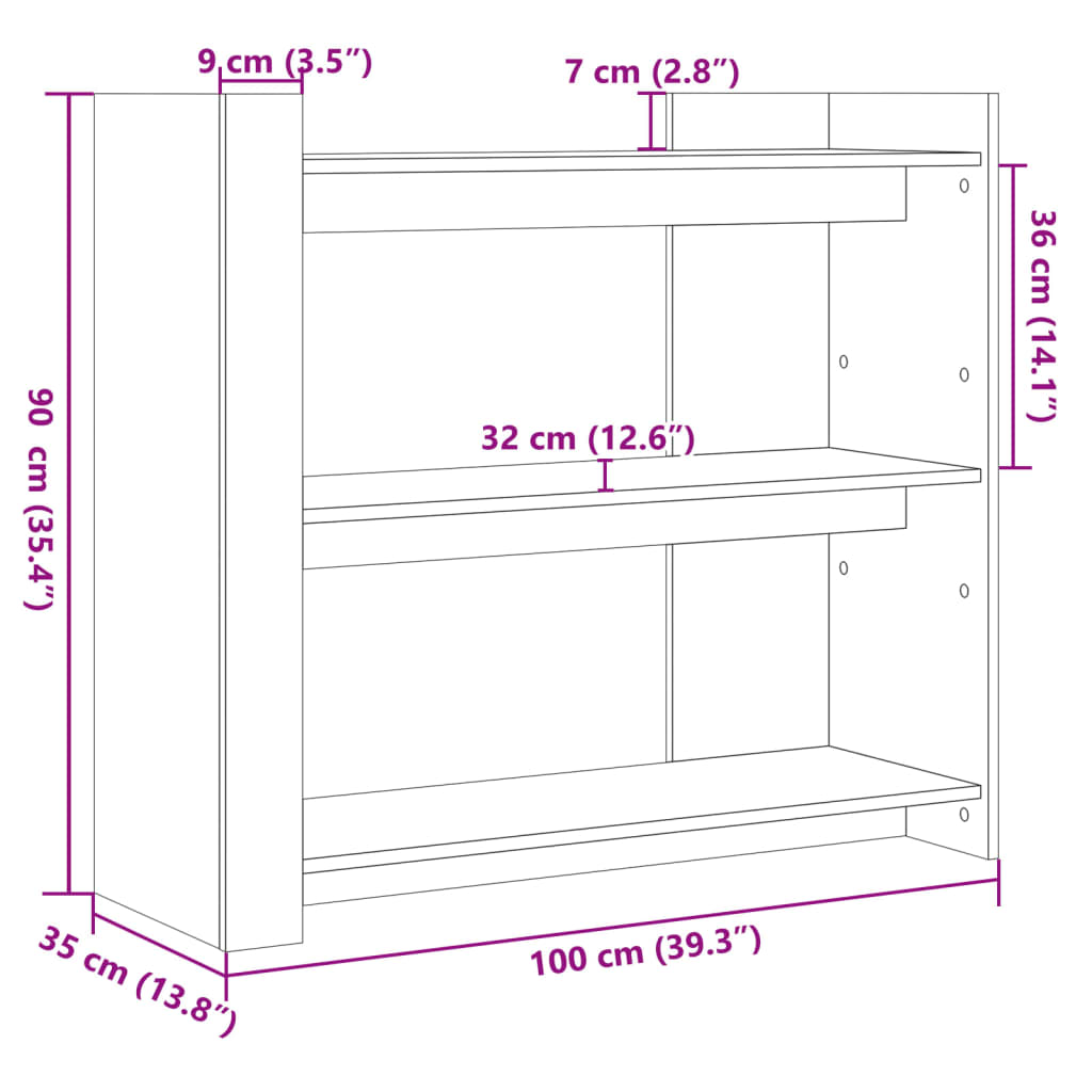 Konzolni stol bijeli 100 x 35 x 90 cm od konstruiranog drva