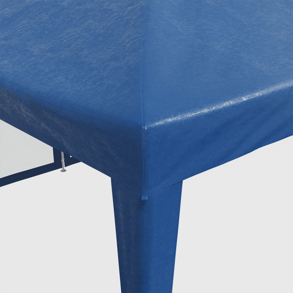 Šator za zabave s 12 mrežasta bočna zida plavi 8x4 m HDPE