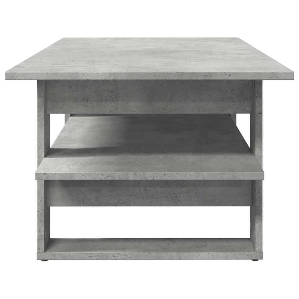 Stolić za kavu boja betona 102x55x42 cm konstruirano drvo