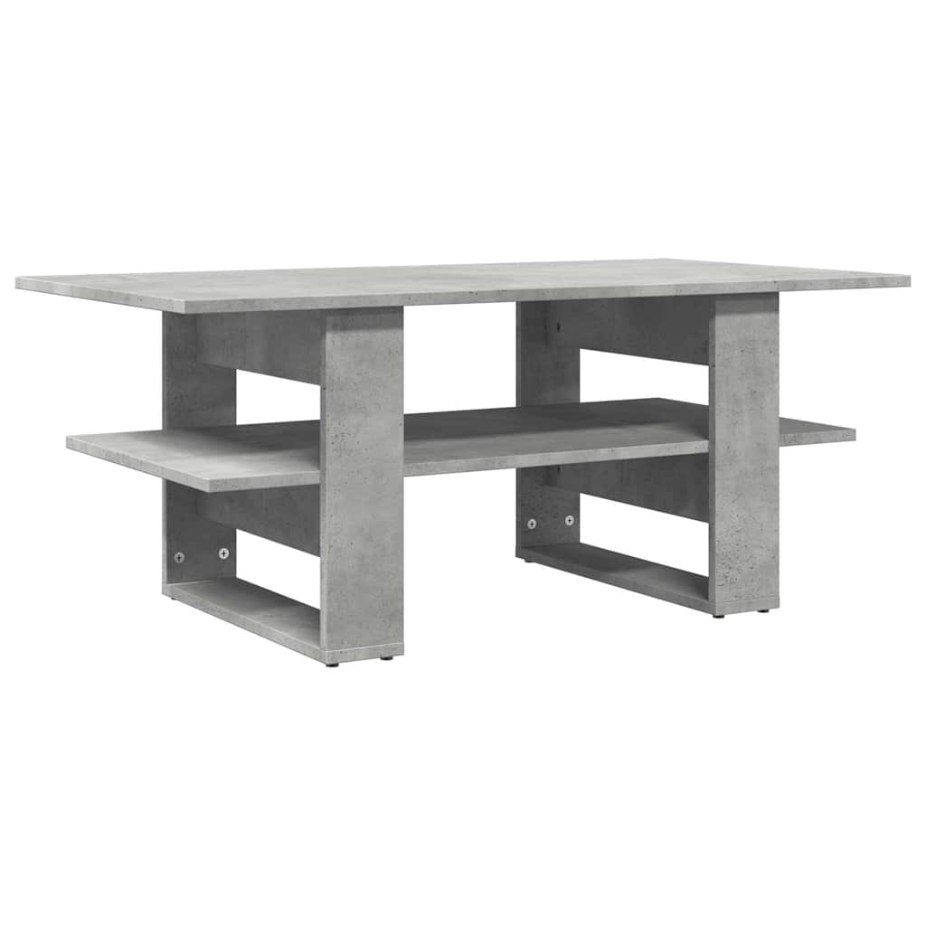 Stolić za kavu boja betona 102x55x42 cm konstruirano drvo
