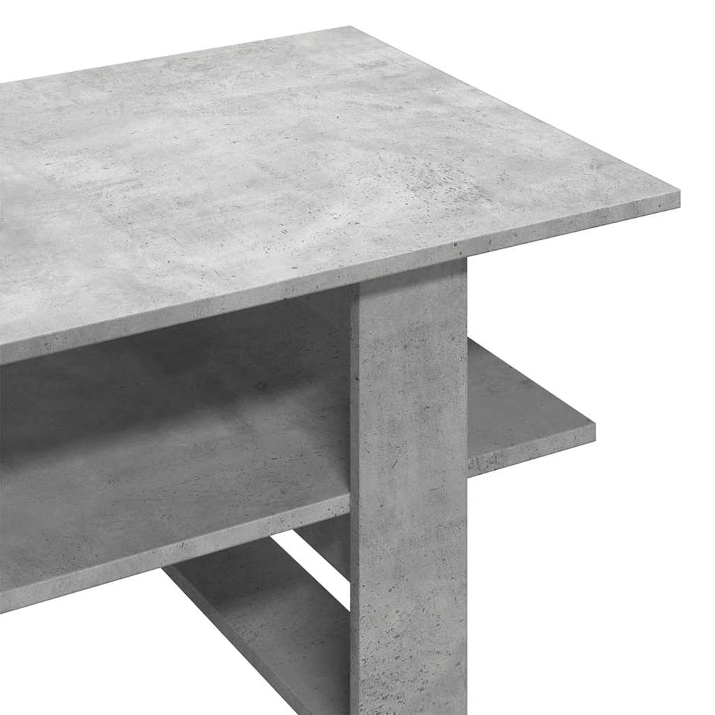 Stolić za kavu boja betona 102x55x42 cm konstruirano drvo