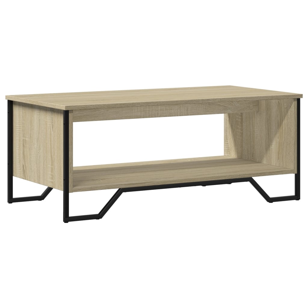 Stolić za kavu boja hrasta 100 x 51 x 40 cm konstruirano drvo