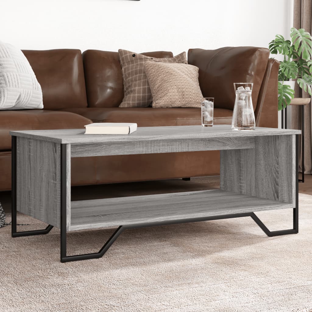 Stolić za kavu boja hrasta 75x51x40 cm konstruirano drvo