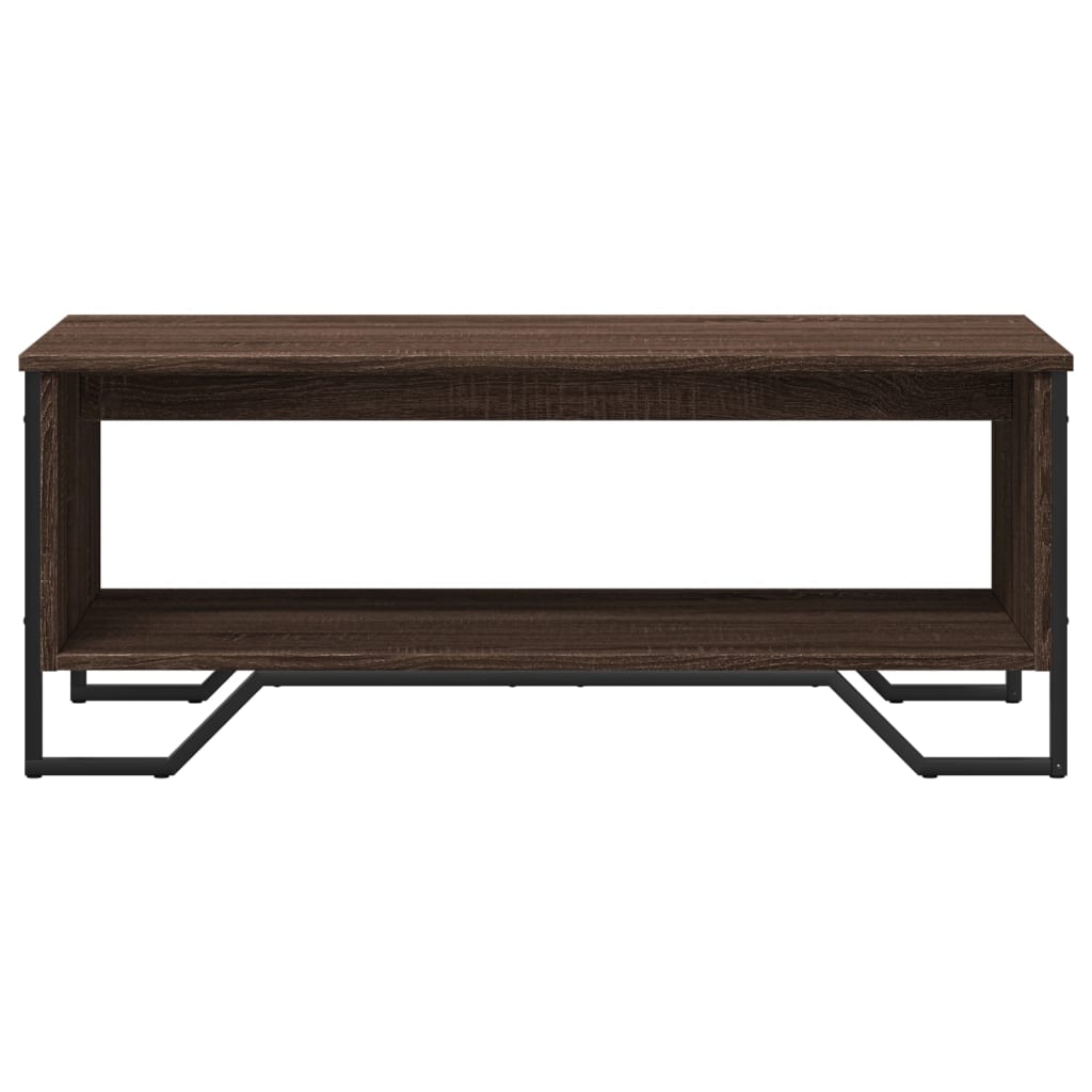 Stolić za kavu smeđa boja hrasta 100x51x40 cm konstruirano drvo