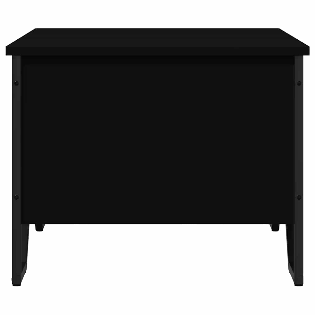 Stolić za kavu crni 75x51x40 cm od konstruiranog drva