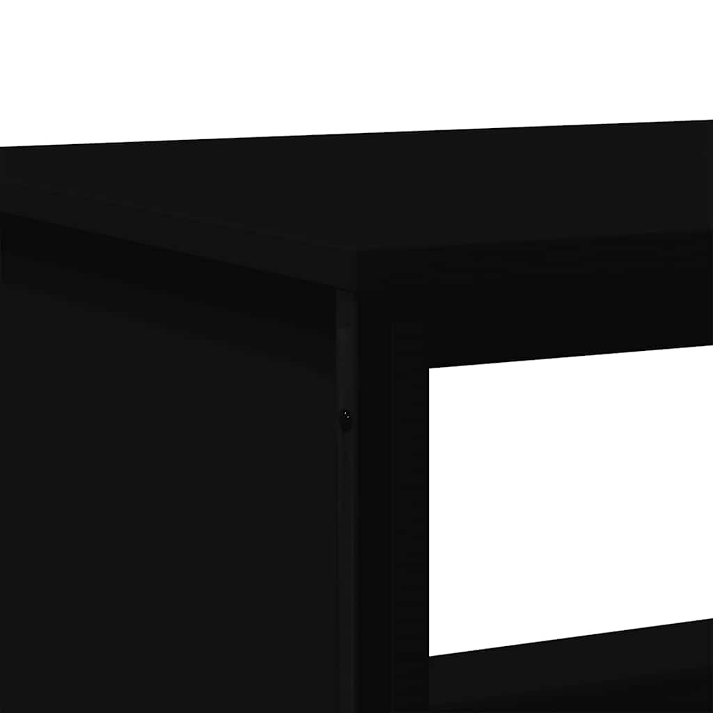 Stolić za kavu crni 75x51x40 cm od konstruiranog drva