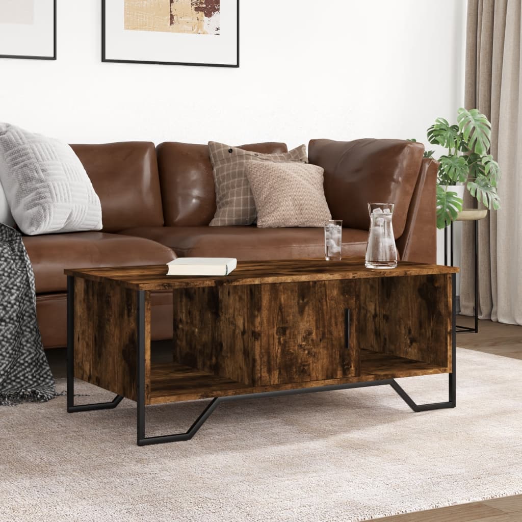 Stolić za kavu boja hrasta 100 x 51 x 40 cm konstruirano drvo