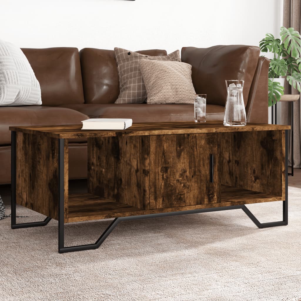 Stolić za kavu boja hrasta 100 x 51 x 40 cm konstruirano drvo