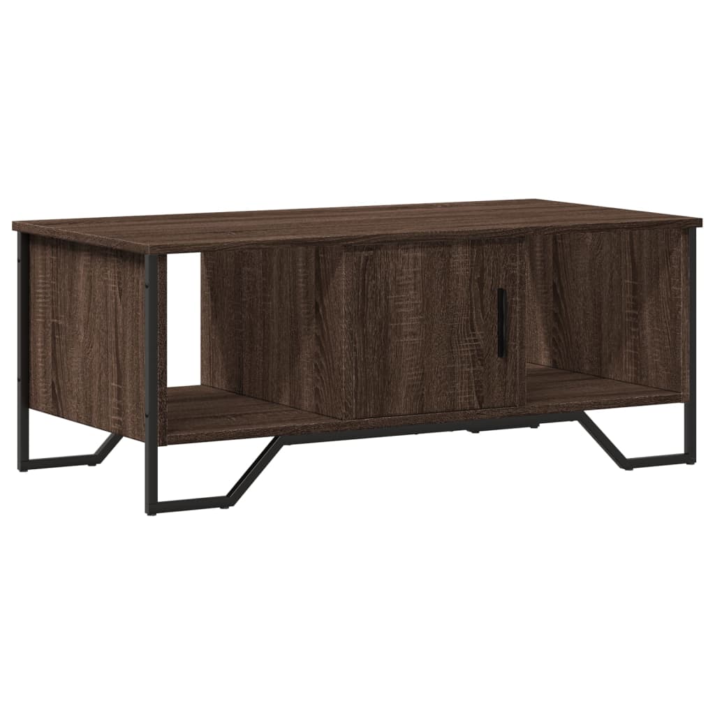 Stolić za kavu smeđa boja hrasta 100x51x40 cm konstruirano drvo