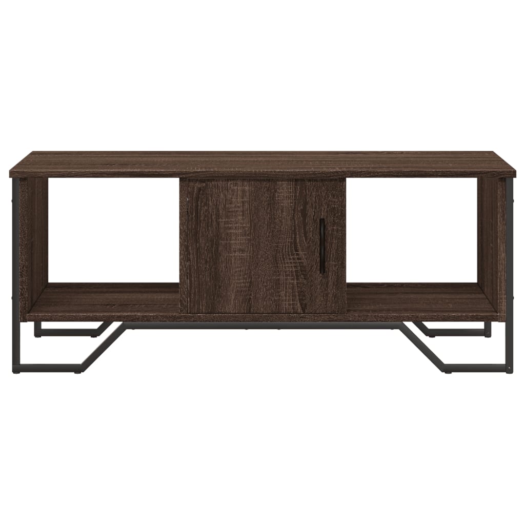 Stolić za kavu smeđa boja hrasta 100x51x40 cm konstruirano drvo