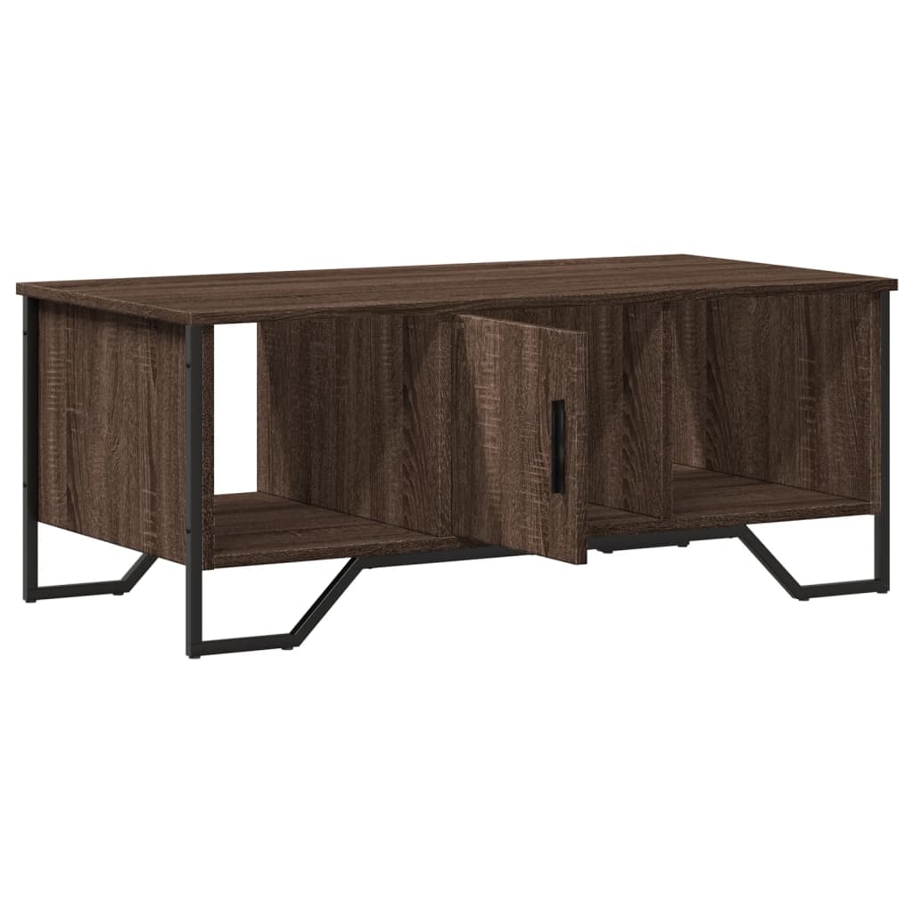 Stolić za kavu smeđa boja hrasta 100x51x40 cm konstruirano drvo