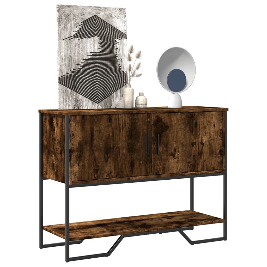 Konzolni stol boja hrasta 100 x 35 x 74,5 cm konstruirano drvo