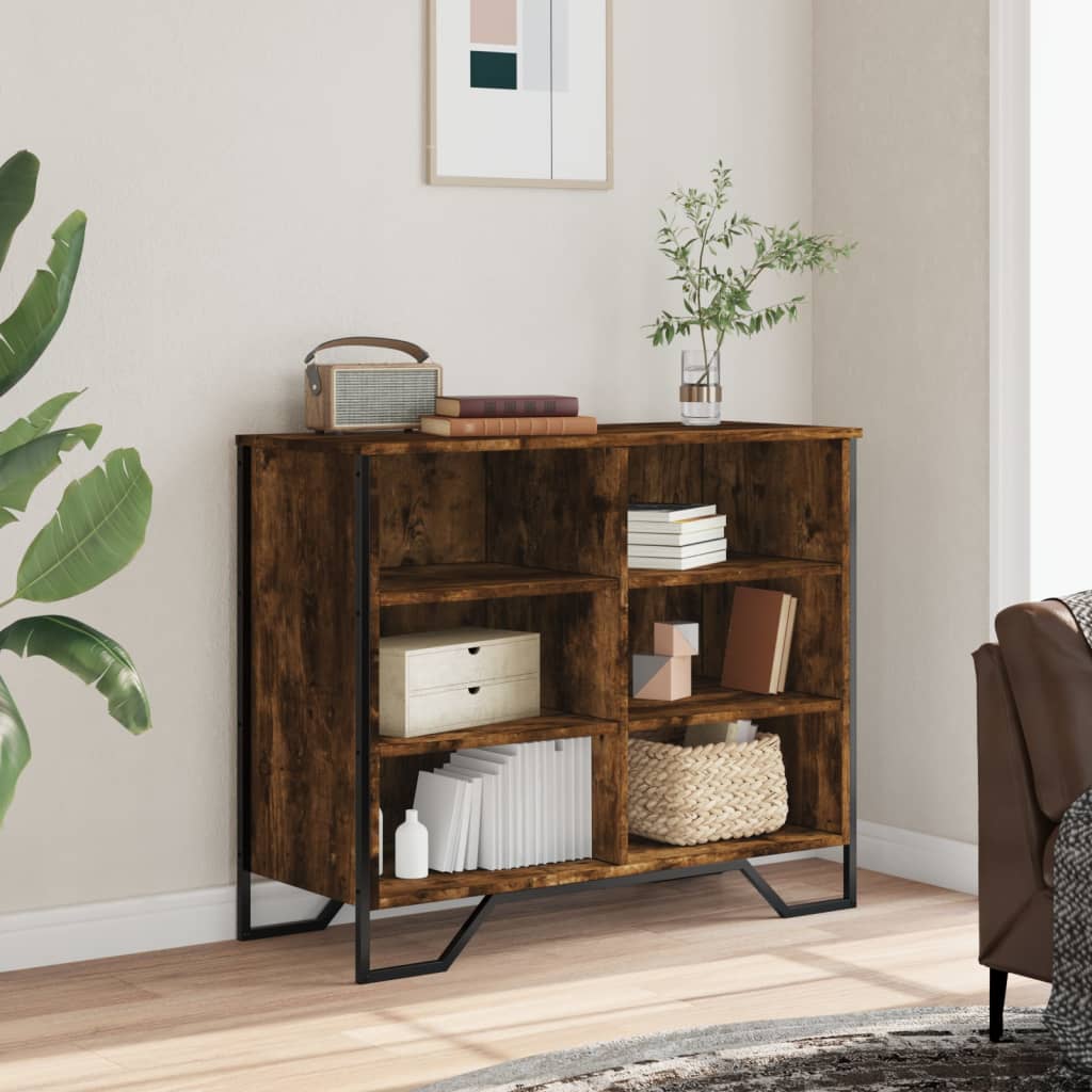 Komoda boja dimljenog hrasta 91x35,5x74,5 cm konstruirano drvo
