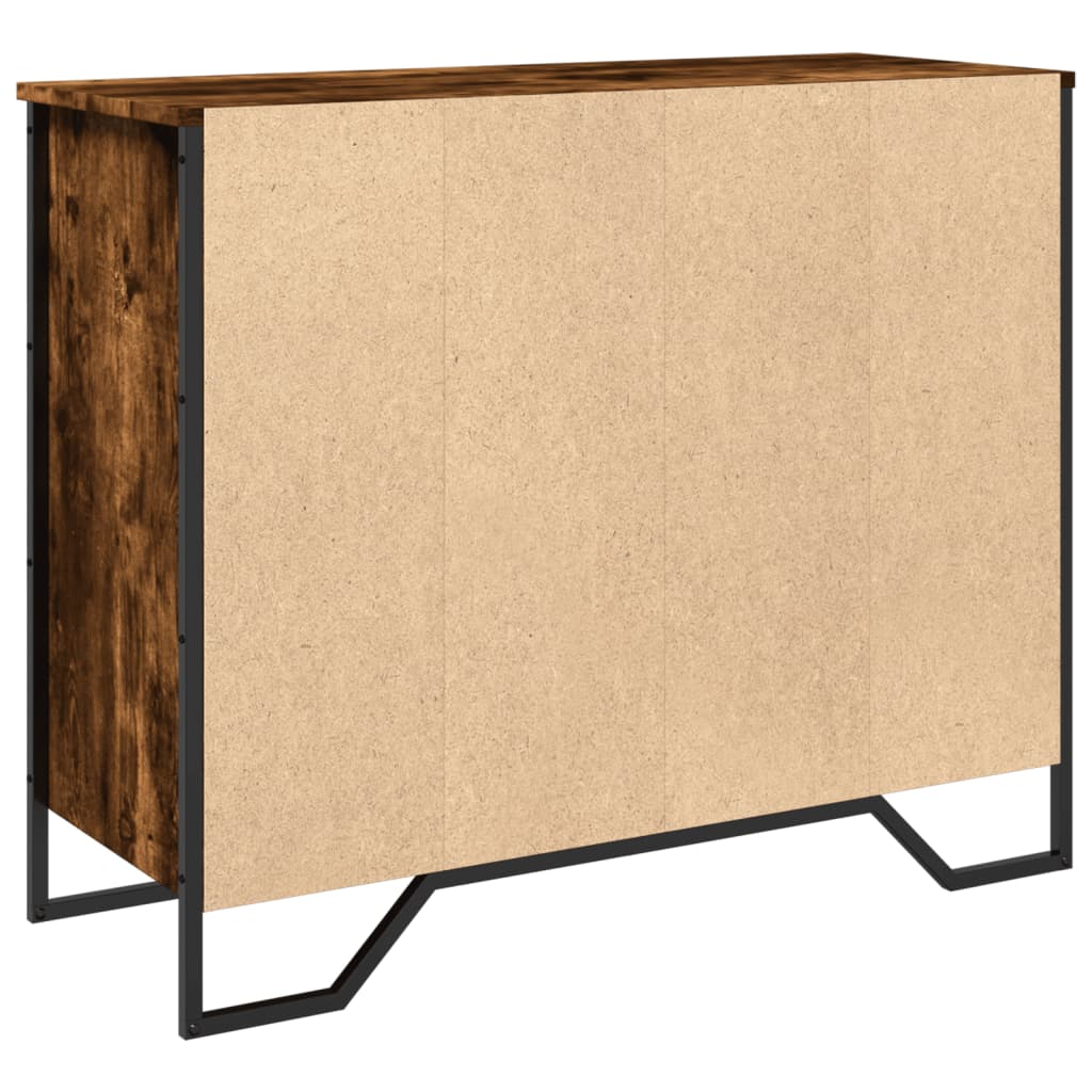 Komoda boja dimljenog hrasta 91x35,5x74,5 cm konstruirano drvo