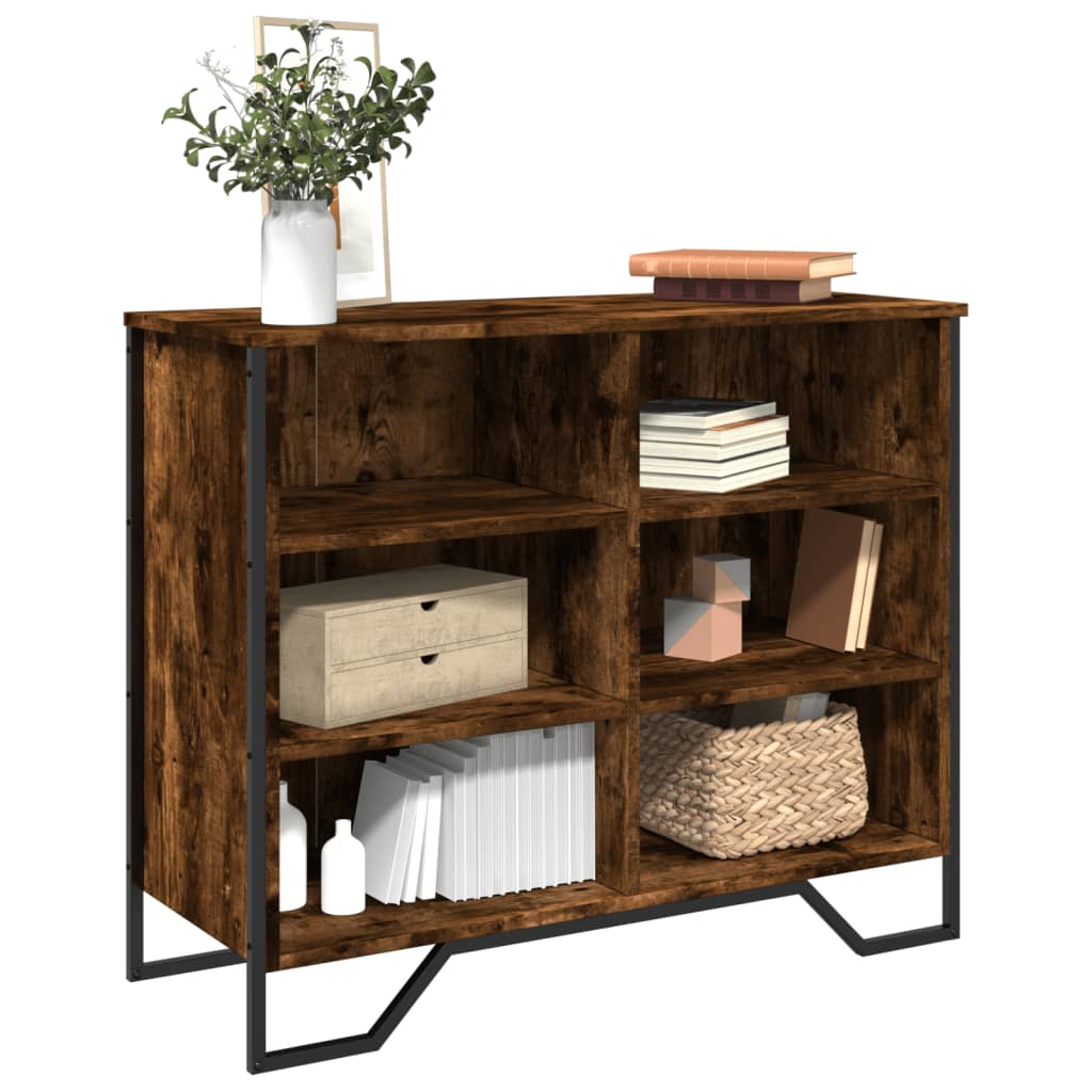 Komoda boja dimljenog hrasta 91x35,5x74,5 cm konstruirano drvo