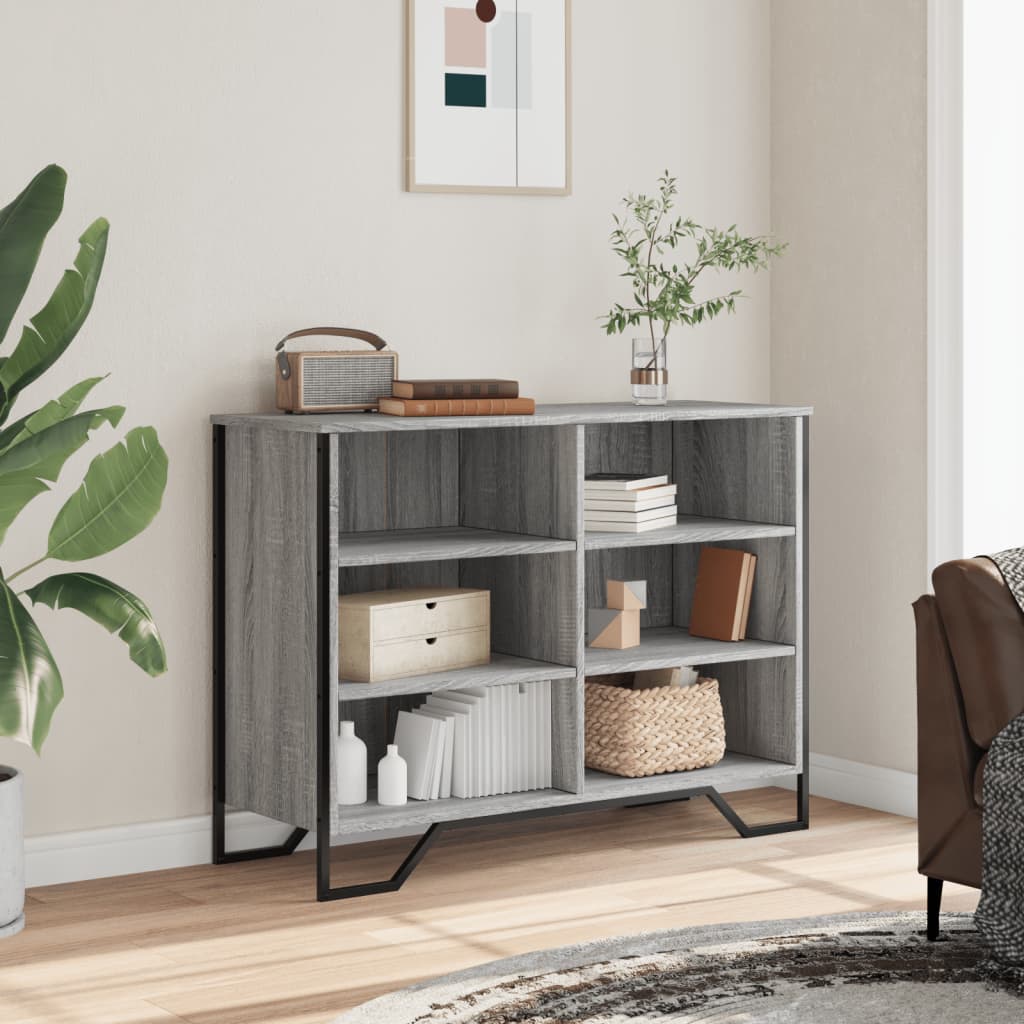 Komoda sivog hrasta sonome 101x35,5x74,5 cm konstruirano drvo