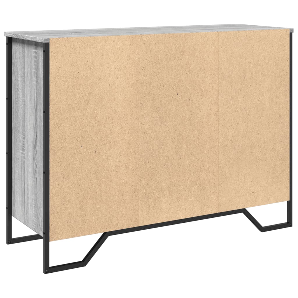 Komoda sivog hrasta sonome 101x35,5x74,5 cm konstruirano drvo