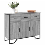 Komoda siva boja hrasta 97x32,5x74,5 cm od konstruiranog drva